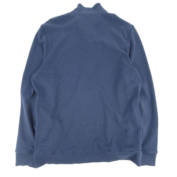 TRAVIS MATHEW Henley Pullover Rib Fleece Golf Sweatshirt Navy Large Quiet Luxury - Picture 7 of 9